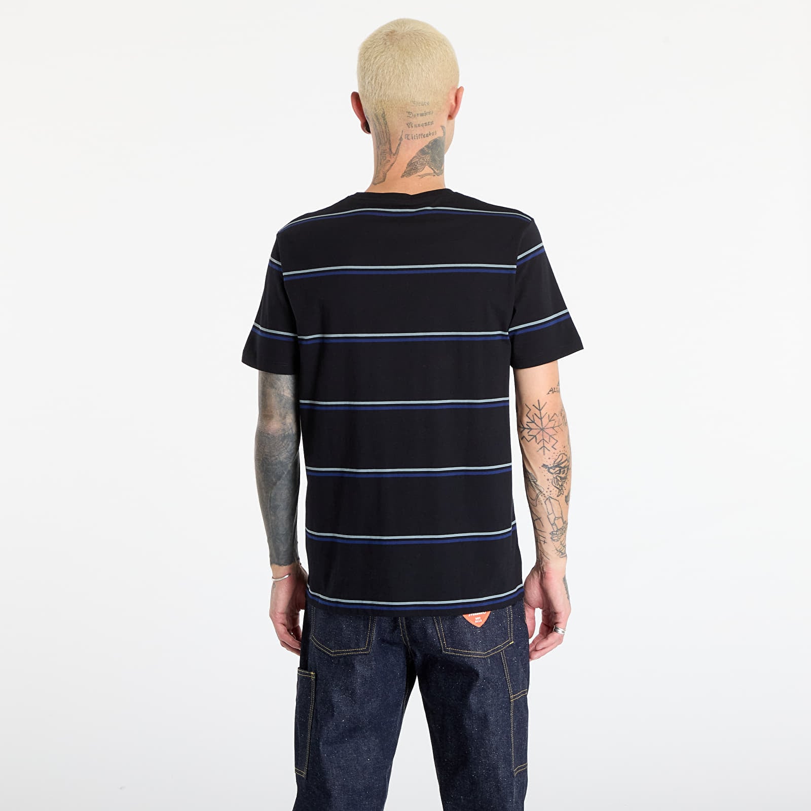Тениски FRED PERRY Fine Stripe T-Shirt Black
