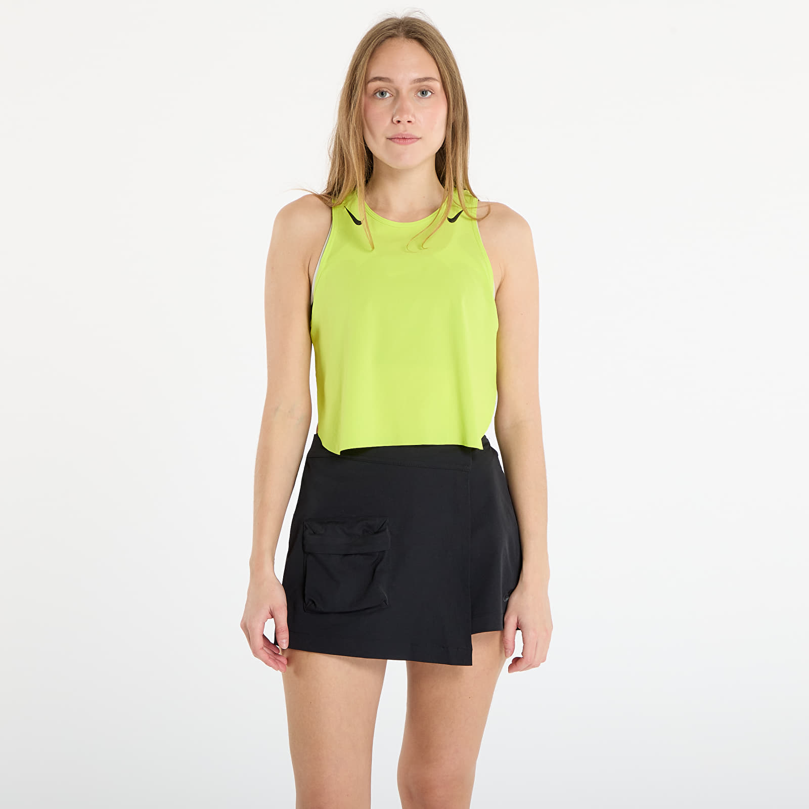 Γυναικεία Tank tops Nike AeroSwift Women's Dri-FIT ADV Cropped Running Tank Top Cyber/ Black