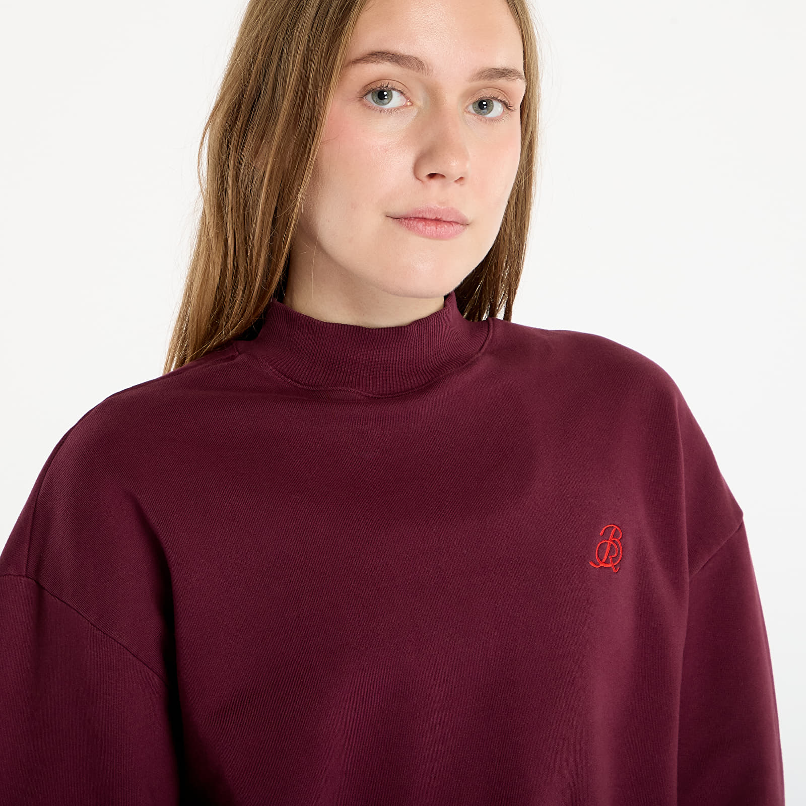 Dukserice Bandit Cotton Fleece Women's Cropped Crewneck Fig