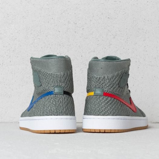 Air jordan 1 flyknit clay green top
