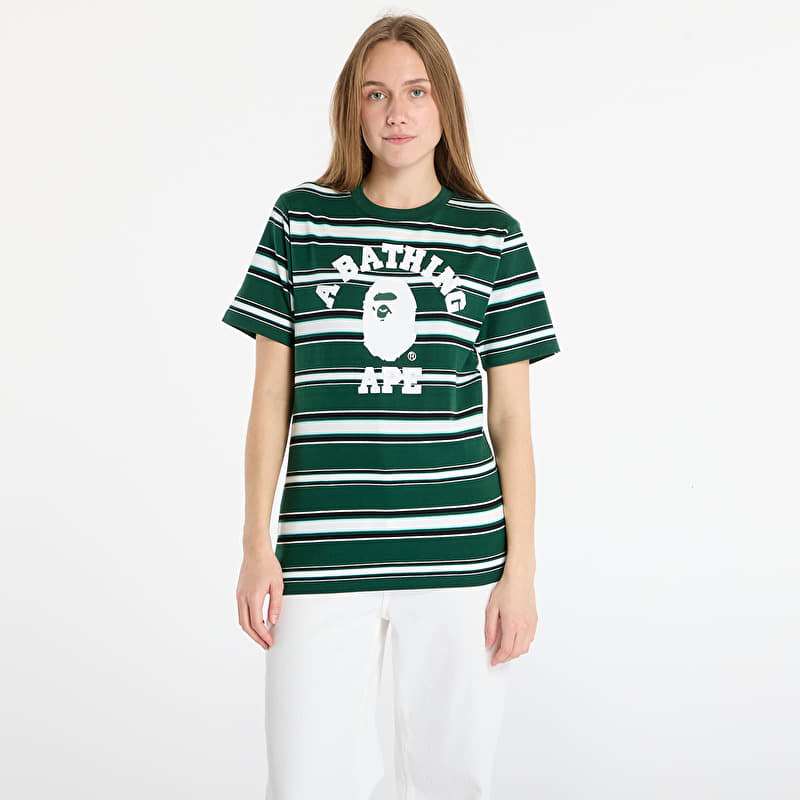 T-shirt A BATHING APE College Stripe Tee Green