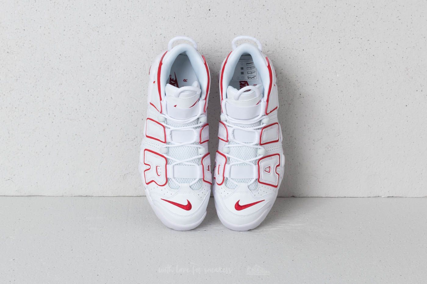 Scarpe uomo Nike Air More Uptempo '96 White/ Varsity Red-White
