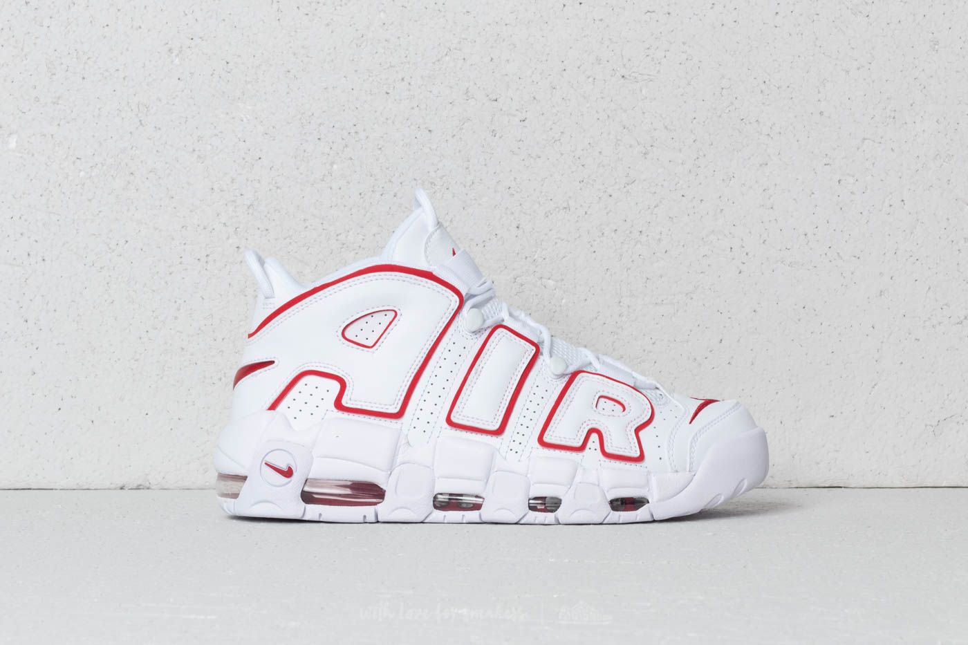 Scarpe uomo Nike Air More Uptempo '96 White/ Varsity Red-White