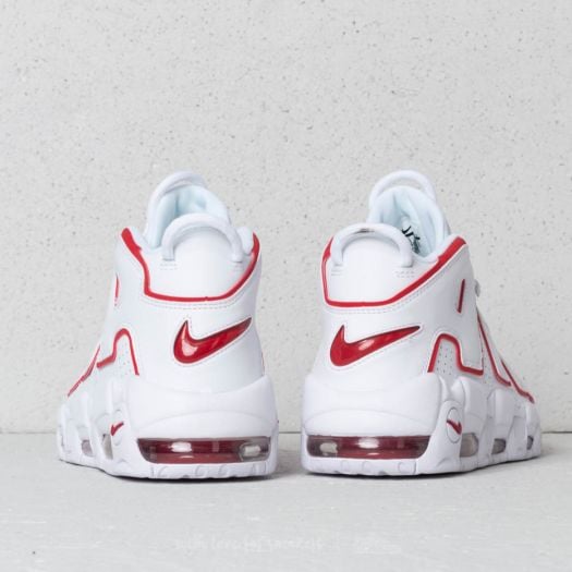 Nike air uptempo 96 white varsity red top
