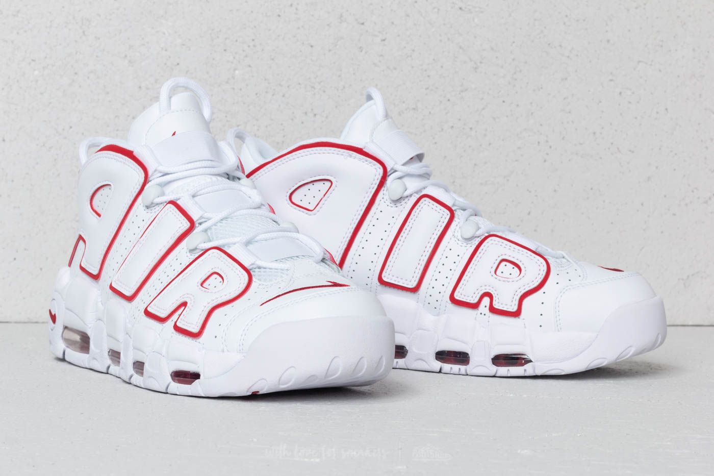 Nike air uptempo varsity red on sale