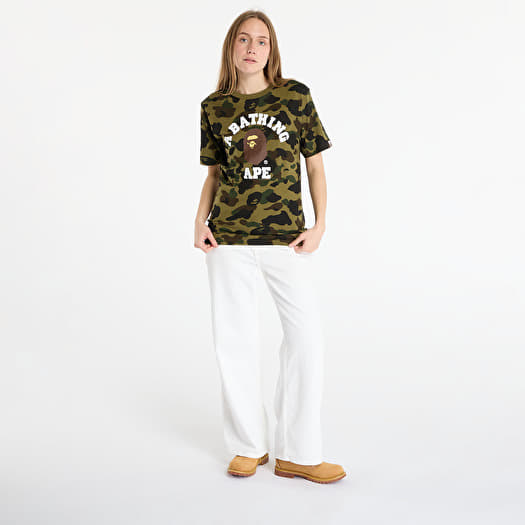 A BATHING APE 1St Camo College Tee UNISEX Green | Footshop