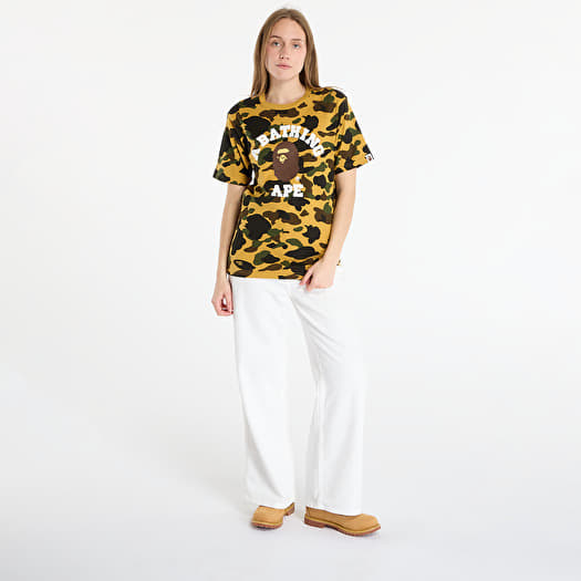 A BATHING APE 1St Camo College Tee UNISEX Yellow | Footshop