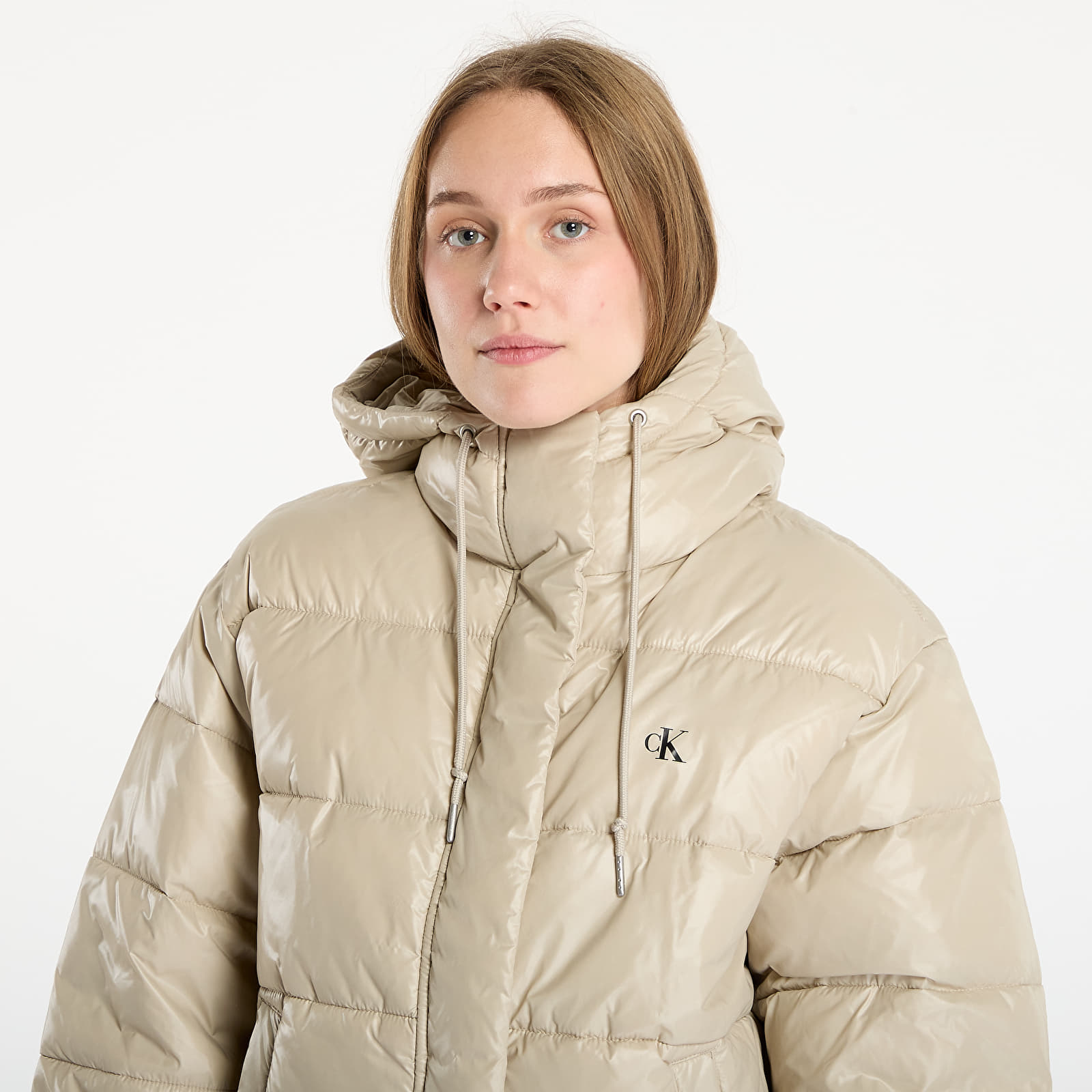 Jackets Calvin Klein Jeans Shine Puffer Jacket Brown
