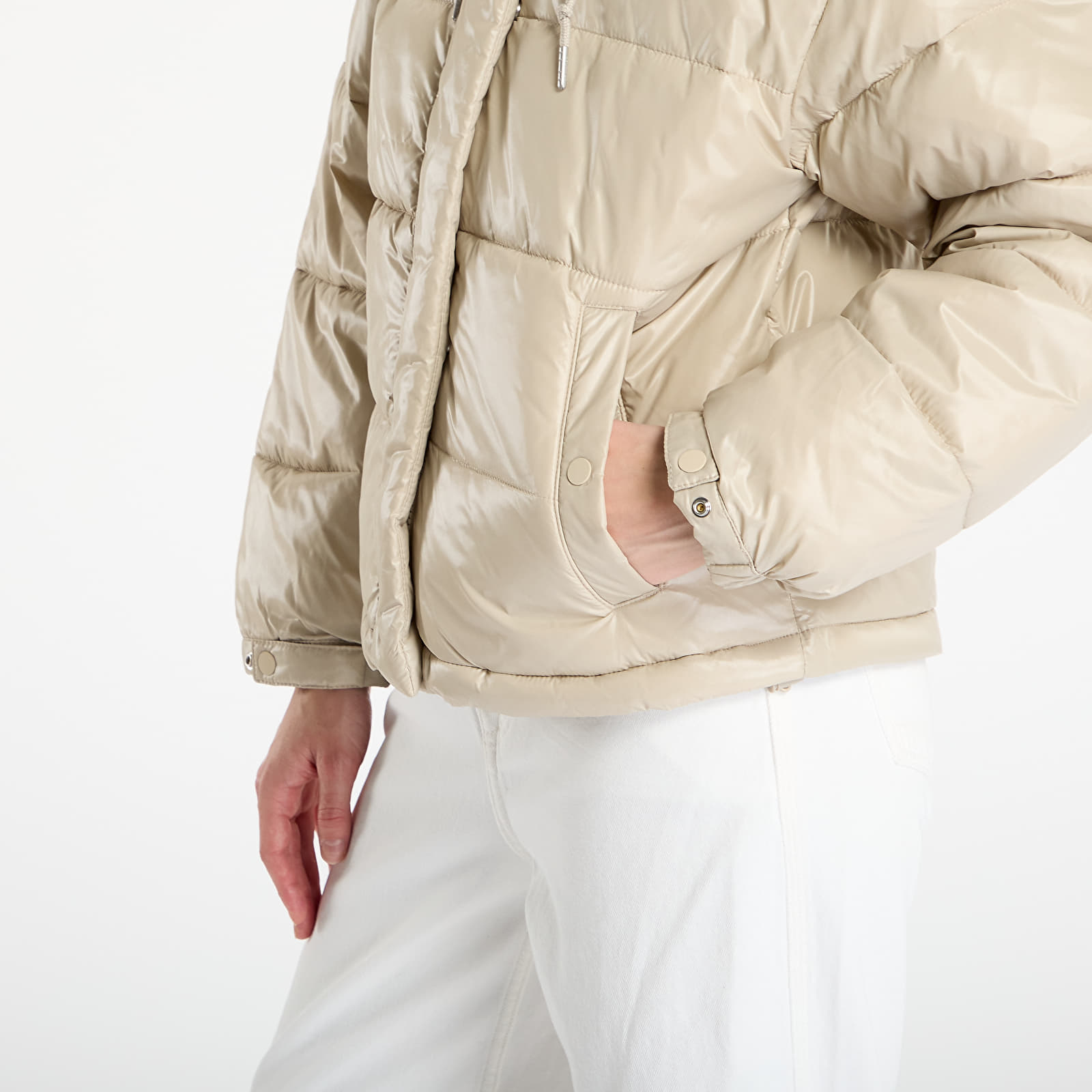 Jackets Calvin Klein Jeans Shine Puffer Jacket Brown