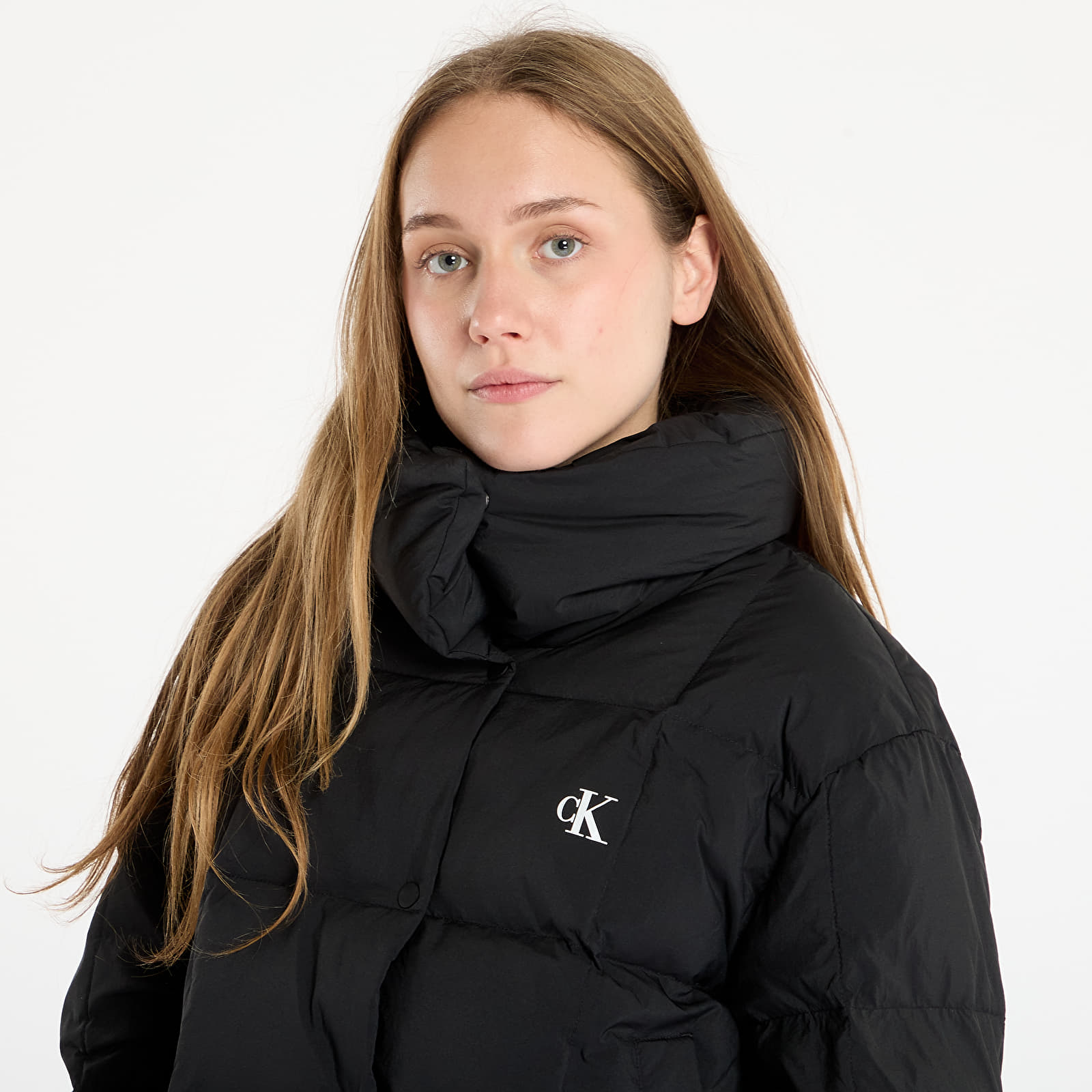 Kurtki Calvin Klein Jeans Short Down Puffer Jacket Black