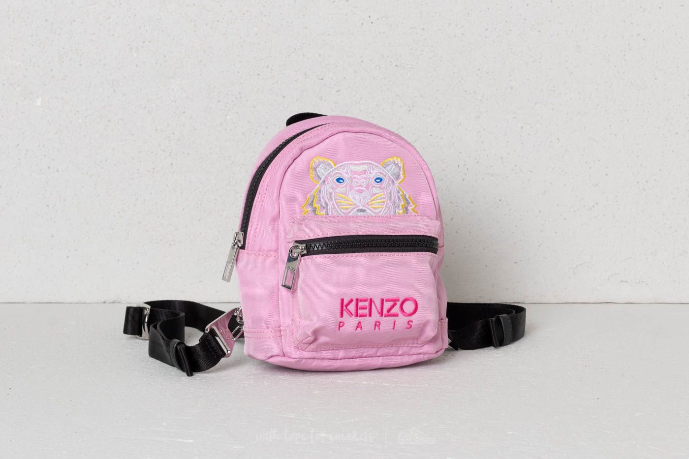 KENZO Mini Tiger Canvas Backpack Flamingo Pink Footshop