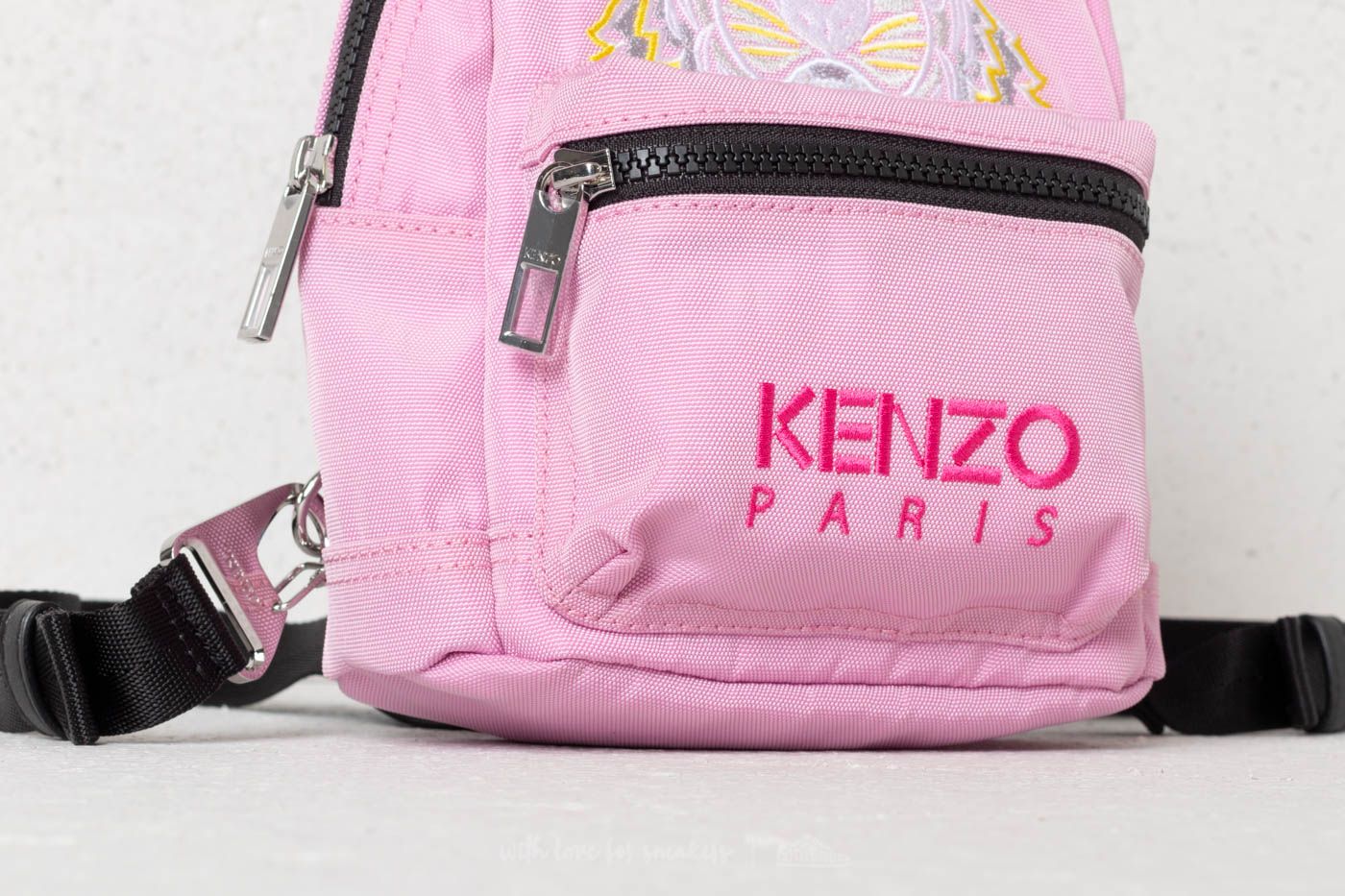 Ruksaci KENZO Mini Tiger Canvas Backpack Flamingo Pink