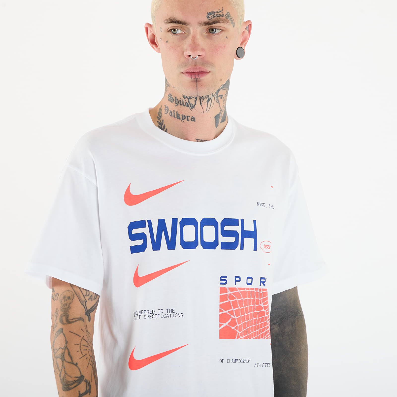 Männer T-Shirts Nike M NSW Tee M90 OC LG GFX SEGB White