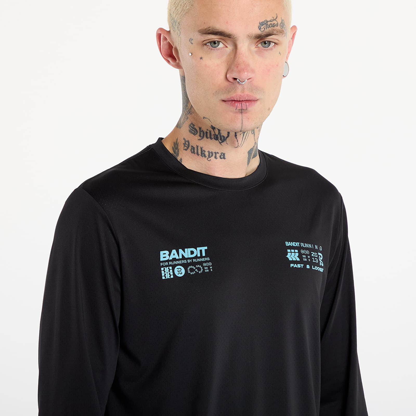 T-shirts Bandit NanoMesh™ Infographic Long Sleeve Black