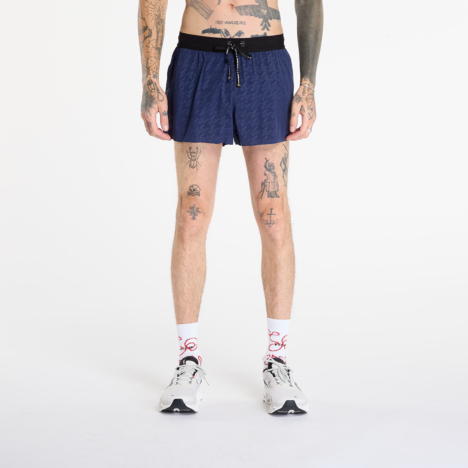 Pantaloni scurți Bandit Mens Vento™ 3 Split Short Houndstooth NY Navy L