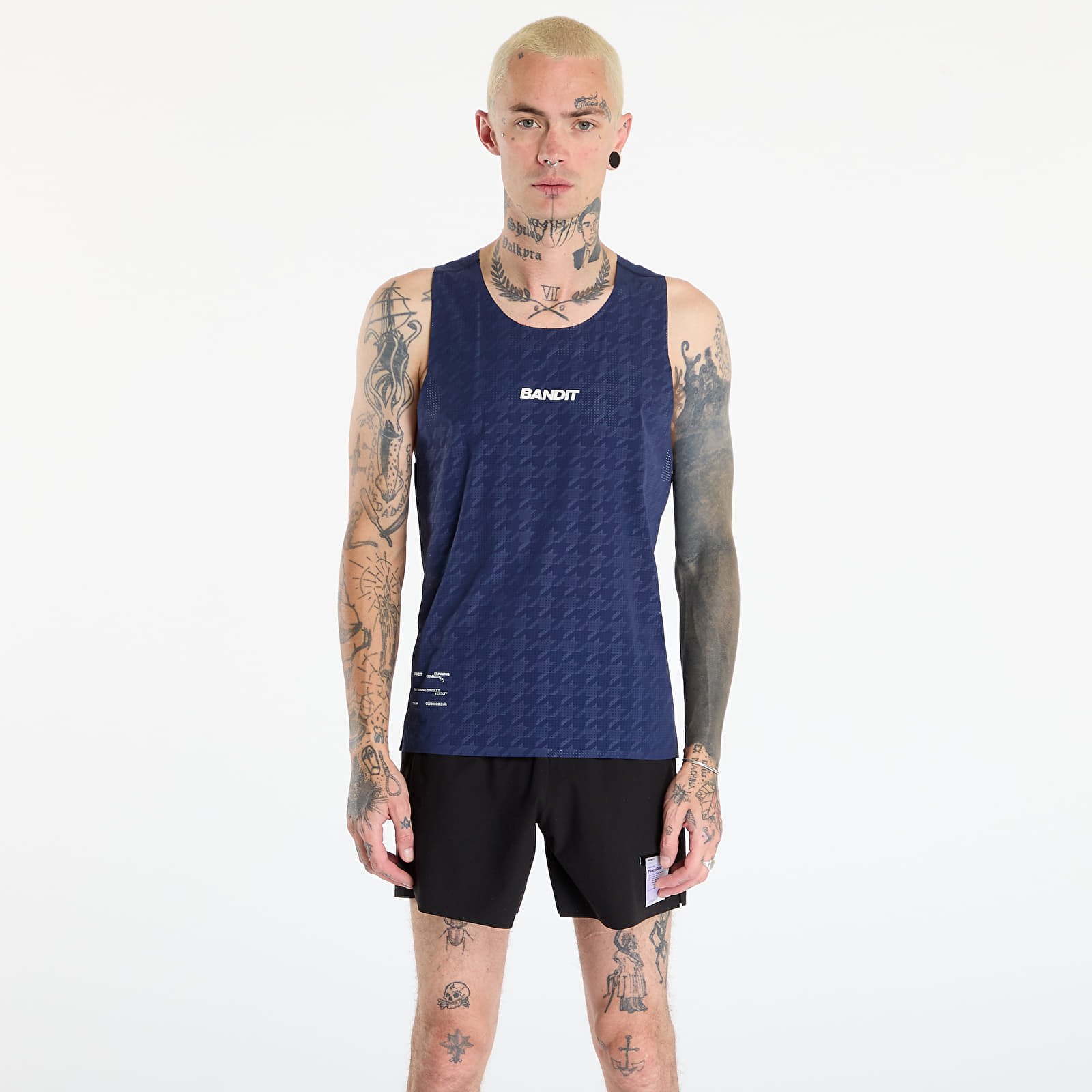 Västar Bandit Embossed Vento™ Performance Singlet NY Navy