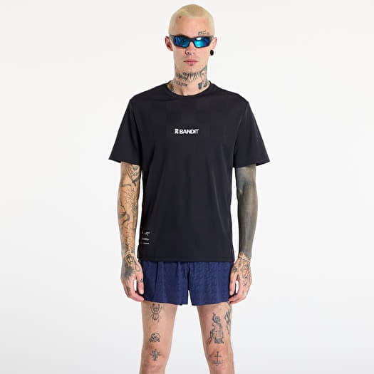 Bandit Cheque Jacquard Short Sleeve Tee Black