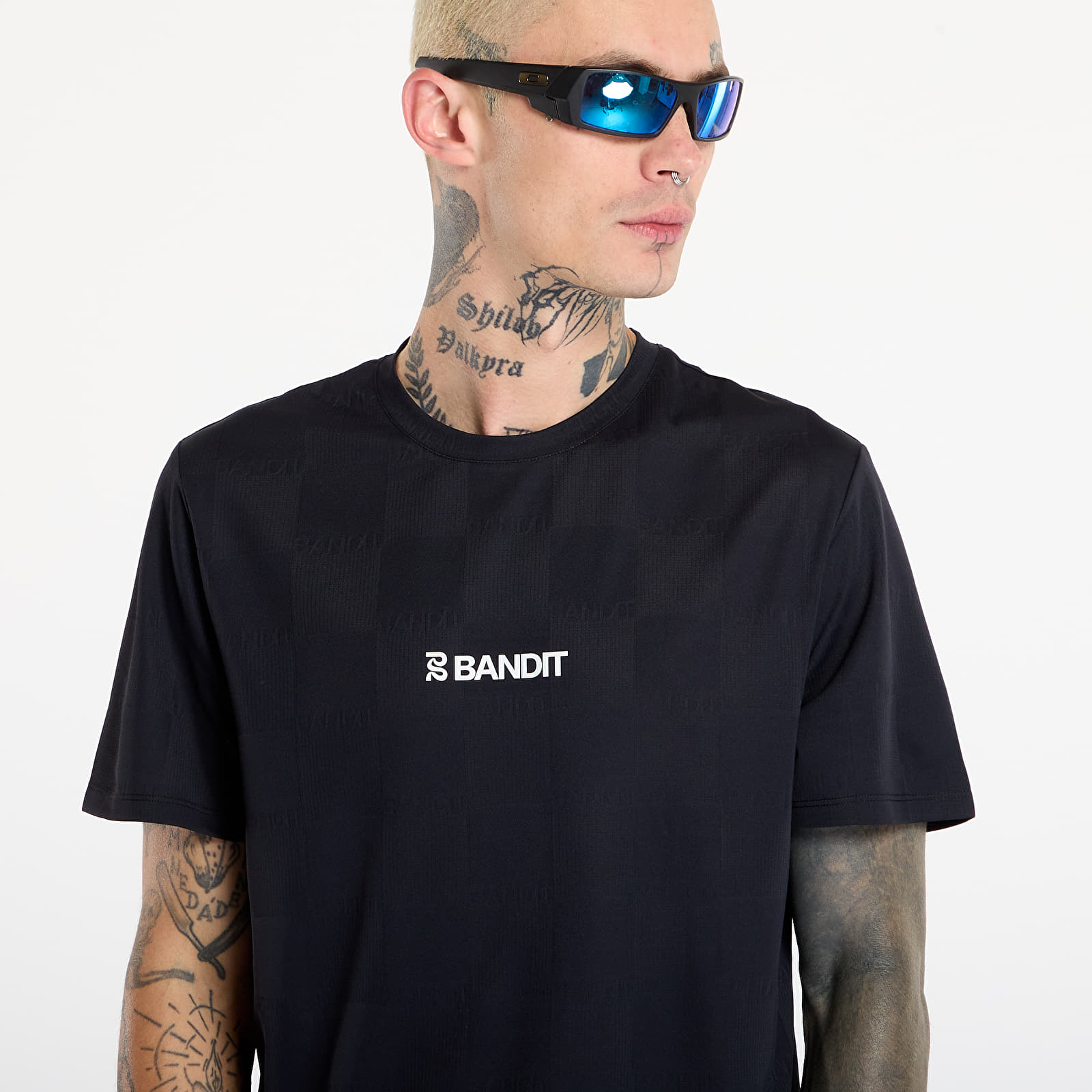 T-shirts Bandit Cheque Jacquard Short Sleeve Tee Black