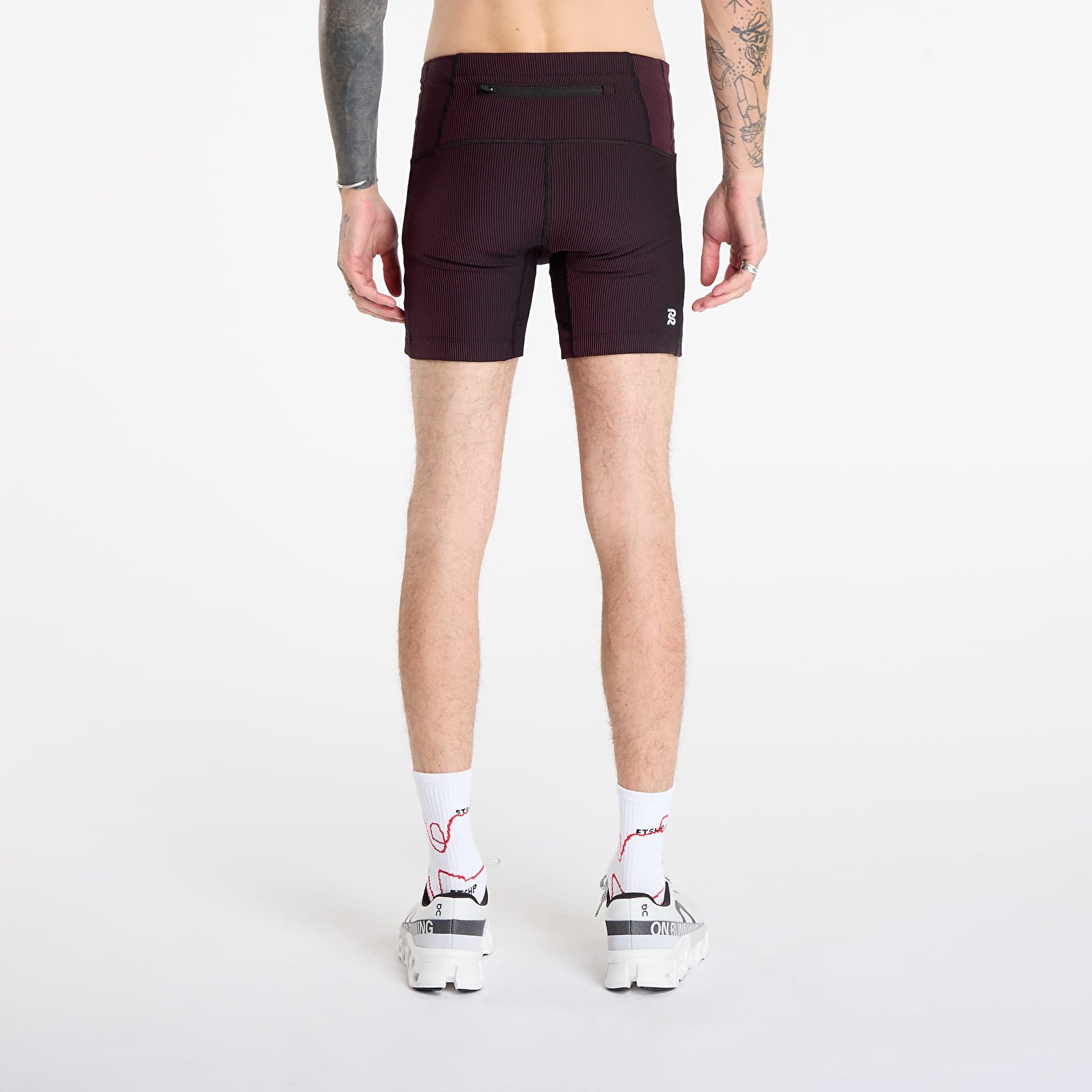 Pantaloni scurți Bandit Striped Cadence™ 7 Pocket Quarter Tights Black/ Fig
