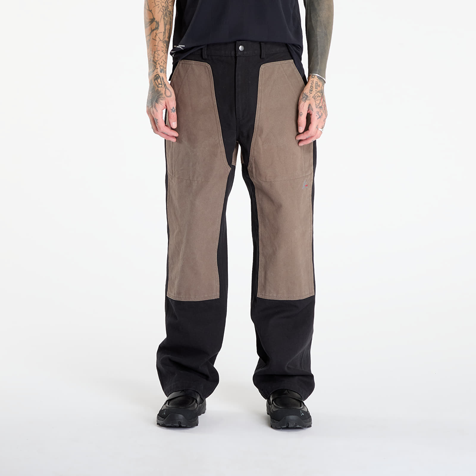 Панталони ROA Fomes Double Knee Washed Canvas Pant Black/ Grey L