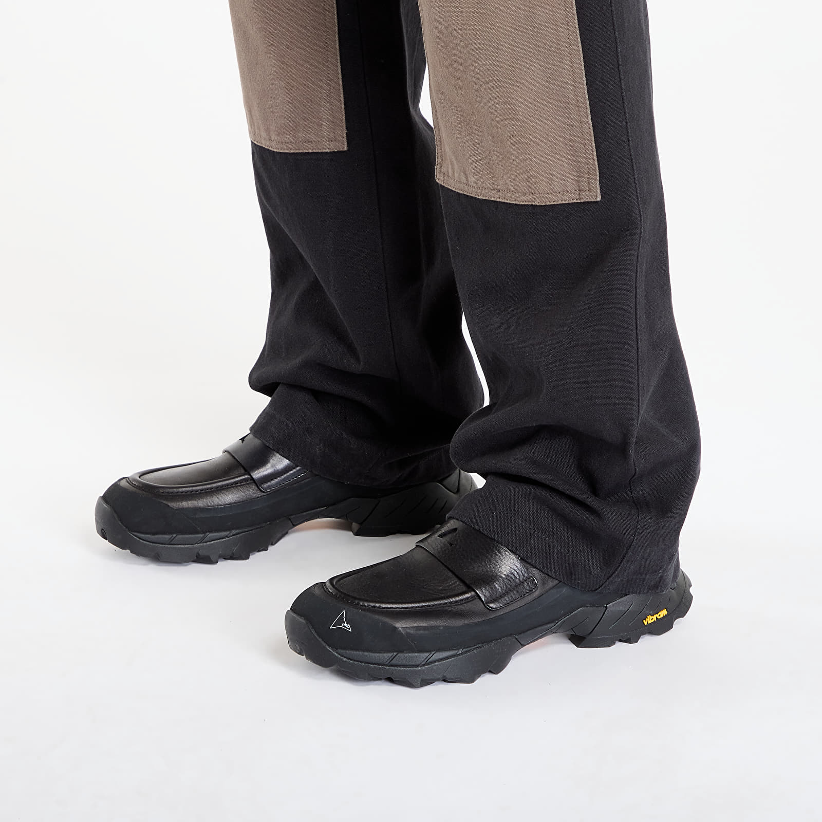 Bikses ROA Fomes Double Knee Washed Canvas Pant Black/ Grey