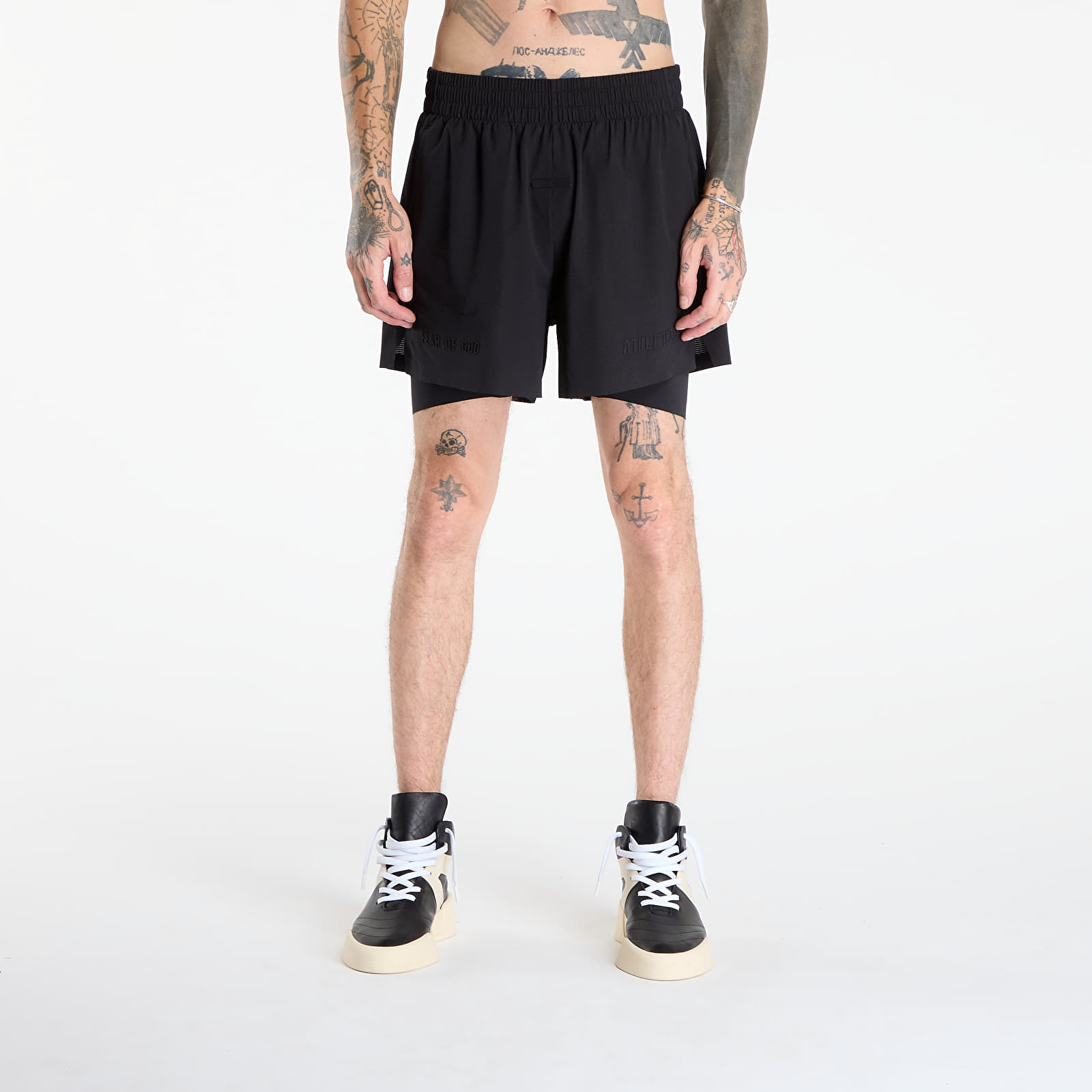 Meeste lühikesed püksid adidas x Fear Of God Athletics Meltaway 2 In 1 Short Black