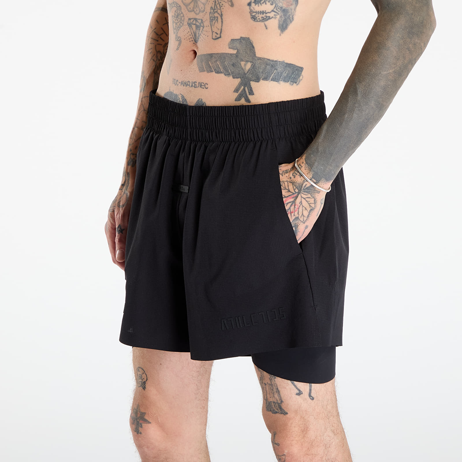 Meeste lühikesed püksid adidas x Fear Of God Athletics Meltaway 2 In 1 Short Black