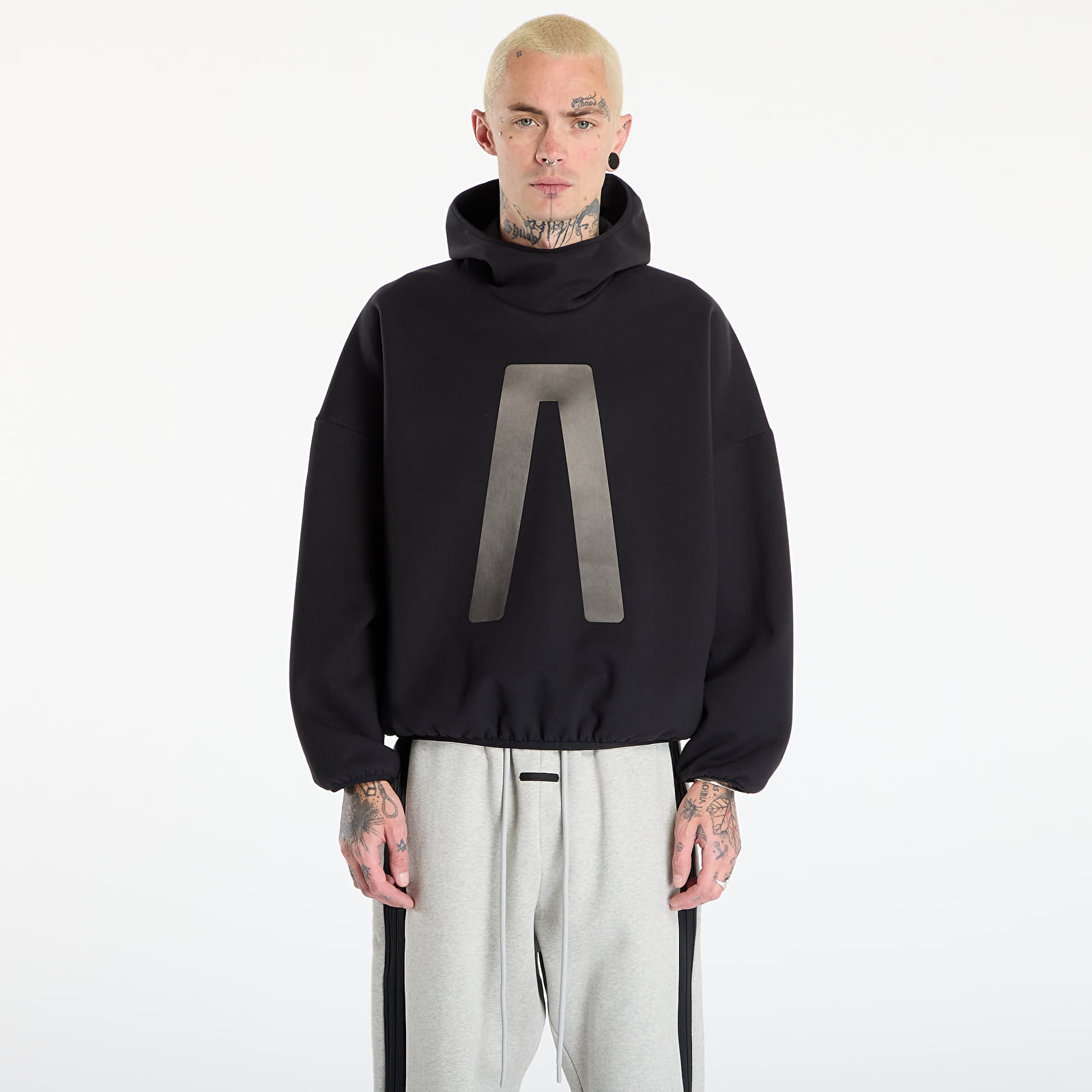 Moški hoodiji adidas x Fear Of God Athletics Suede Fleece Hoodie Black