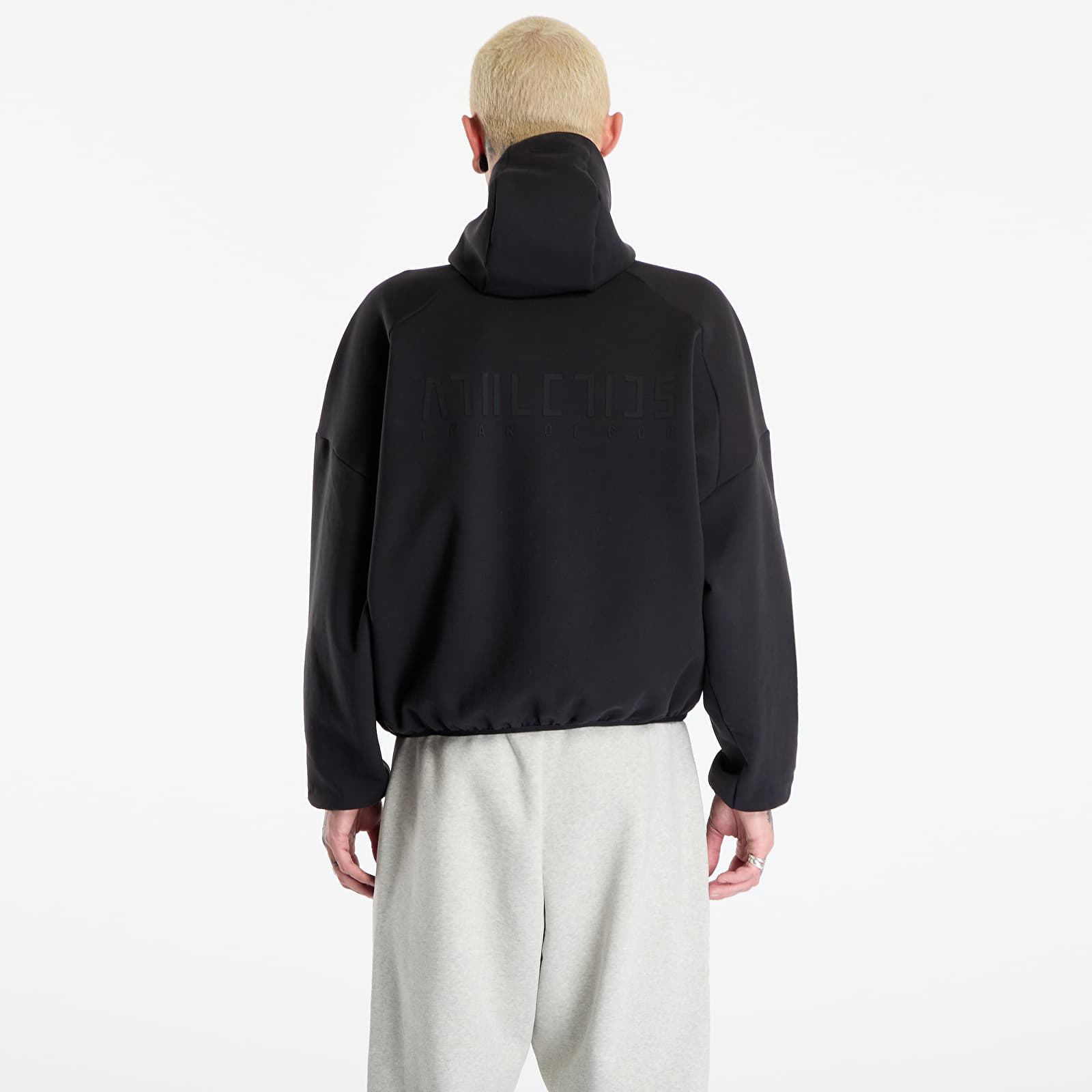 Moški hoodiji adidas x Fear Of God Athletics Suede Fleece Hoodie Black