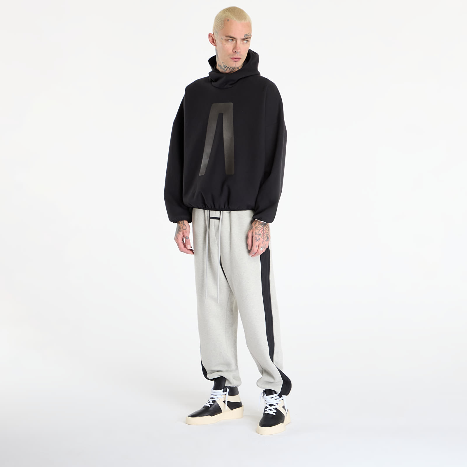 Moški hoodiji adidas x Fear Of God Athletics Suede Fleece Hoodie Black
