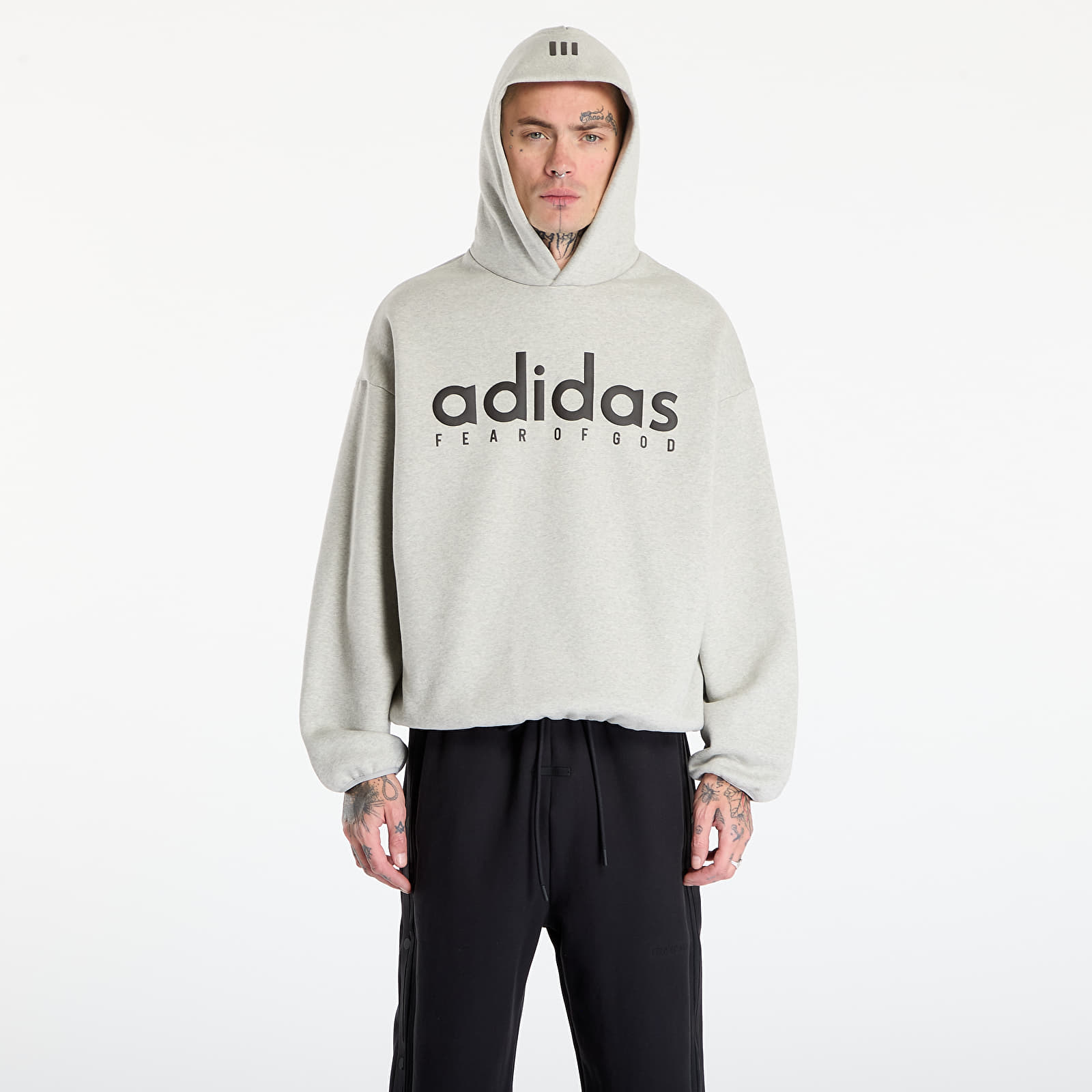 Men's hoodies adidas x Fear Of God Athletics Cotton Fleece Hoodie Medium Grey Heather