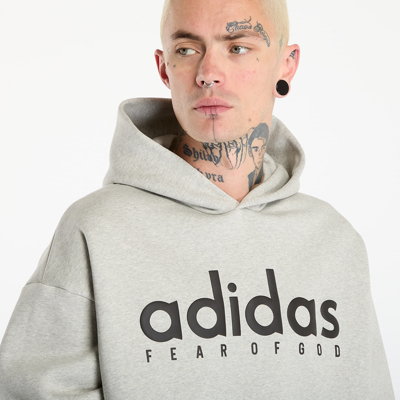 Men's hoodies adidas x Fear Of God Athletics Cotton Fleece Hoodie Medium Grey Heather
