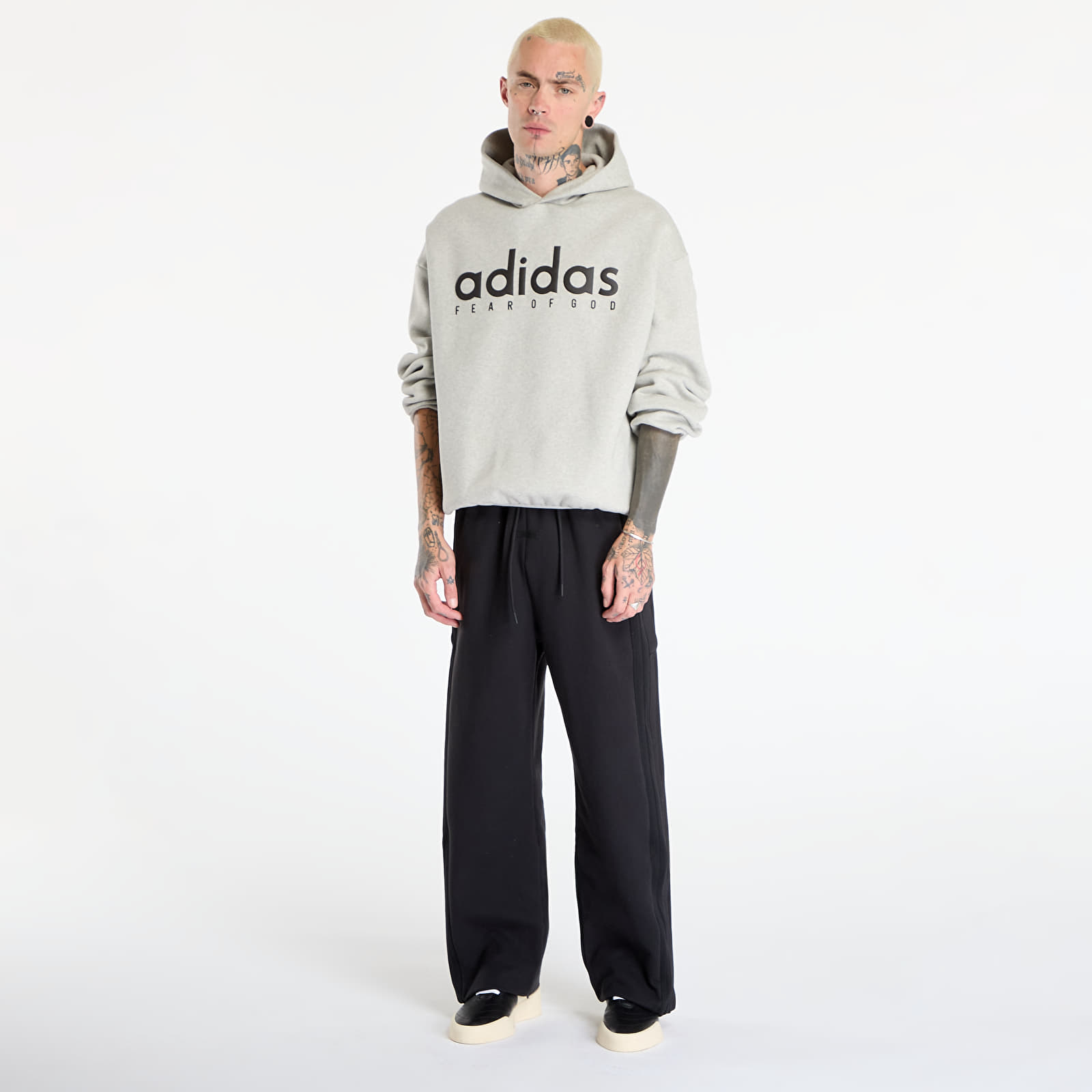 Men's hoodies adidas x Fear Of God Athletics Cotton Fleece Hoodie Medium Grey Heather