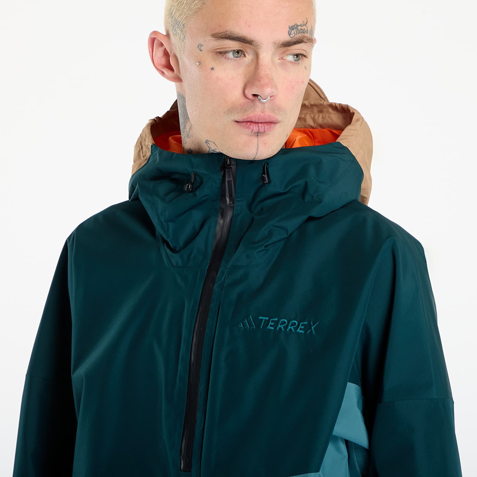 Geci adidas Terrex Xploric 2 Layer Lined CLIMAPROOF Anorak Preloved Teal