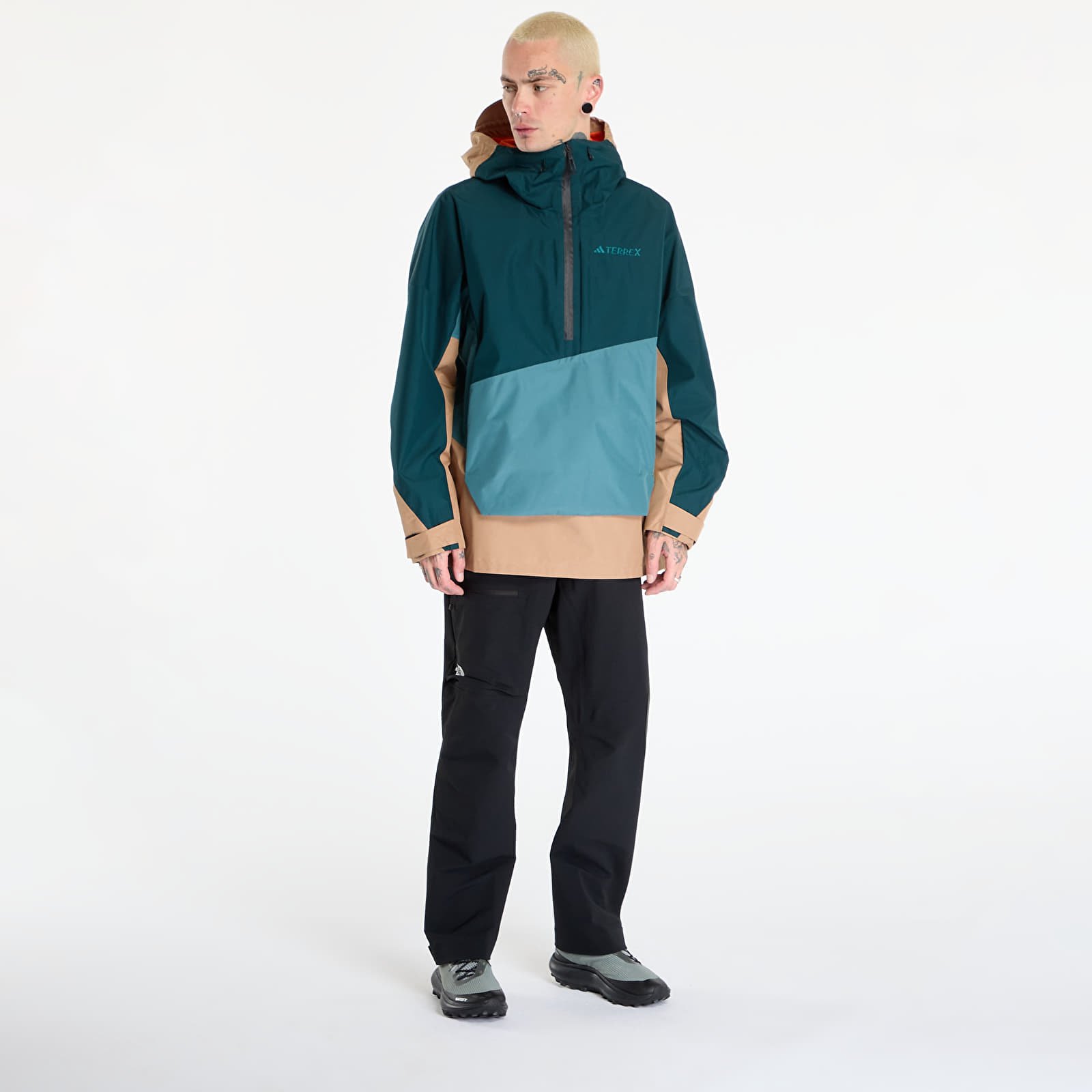Geci adidas Terrex Xploric 2 Layer Lined CLIMAPROOF Anorak Preloved Teal