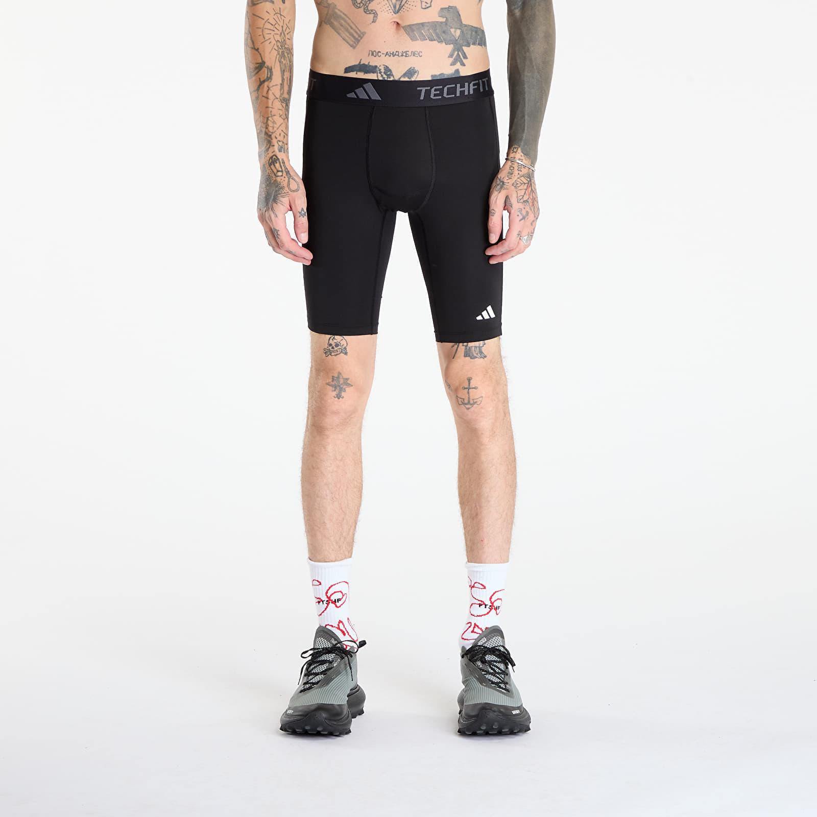 Pantaloni scurți adidas TECHFIT Compression Training Short Tights Black S