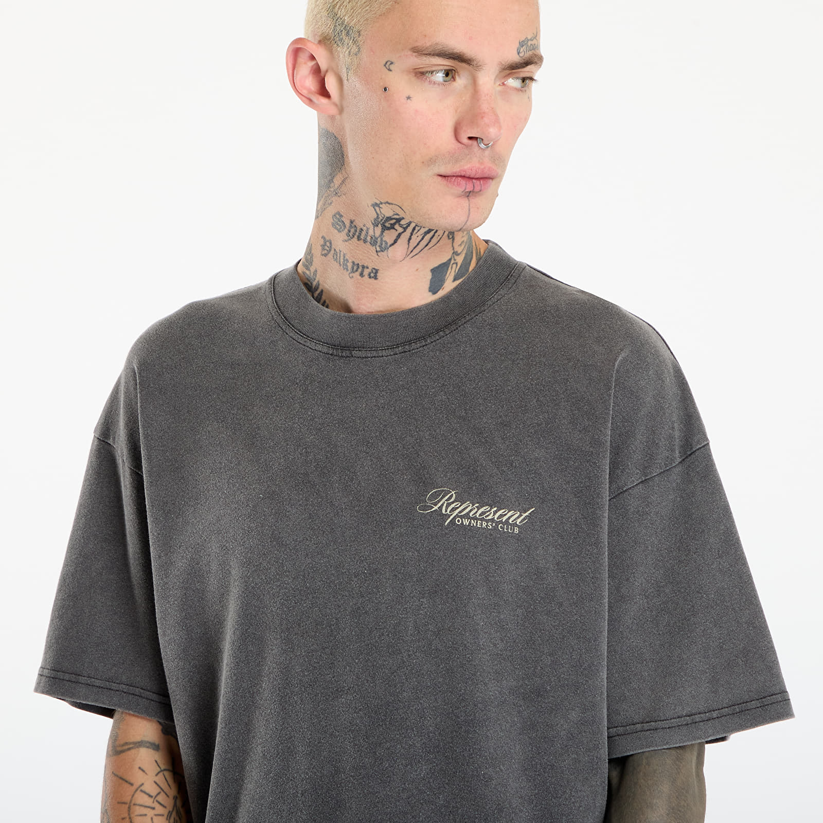 T-shirts REPRESENT Owners Club Script T-Shirt UNISEX Vintage Grey