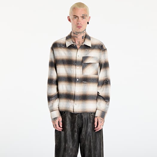 REPRESENT All Over Initial Flannel UNISEX Latte