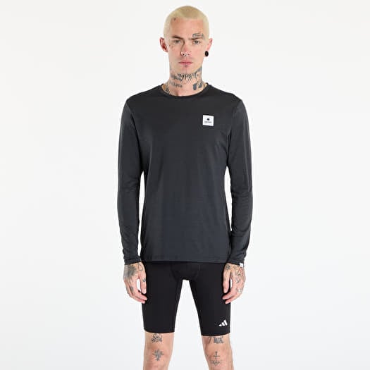 T-shirt SAYSKY Reflective Logo Pace Long Sleeve Black