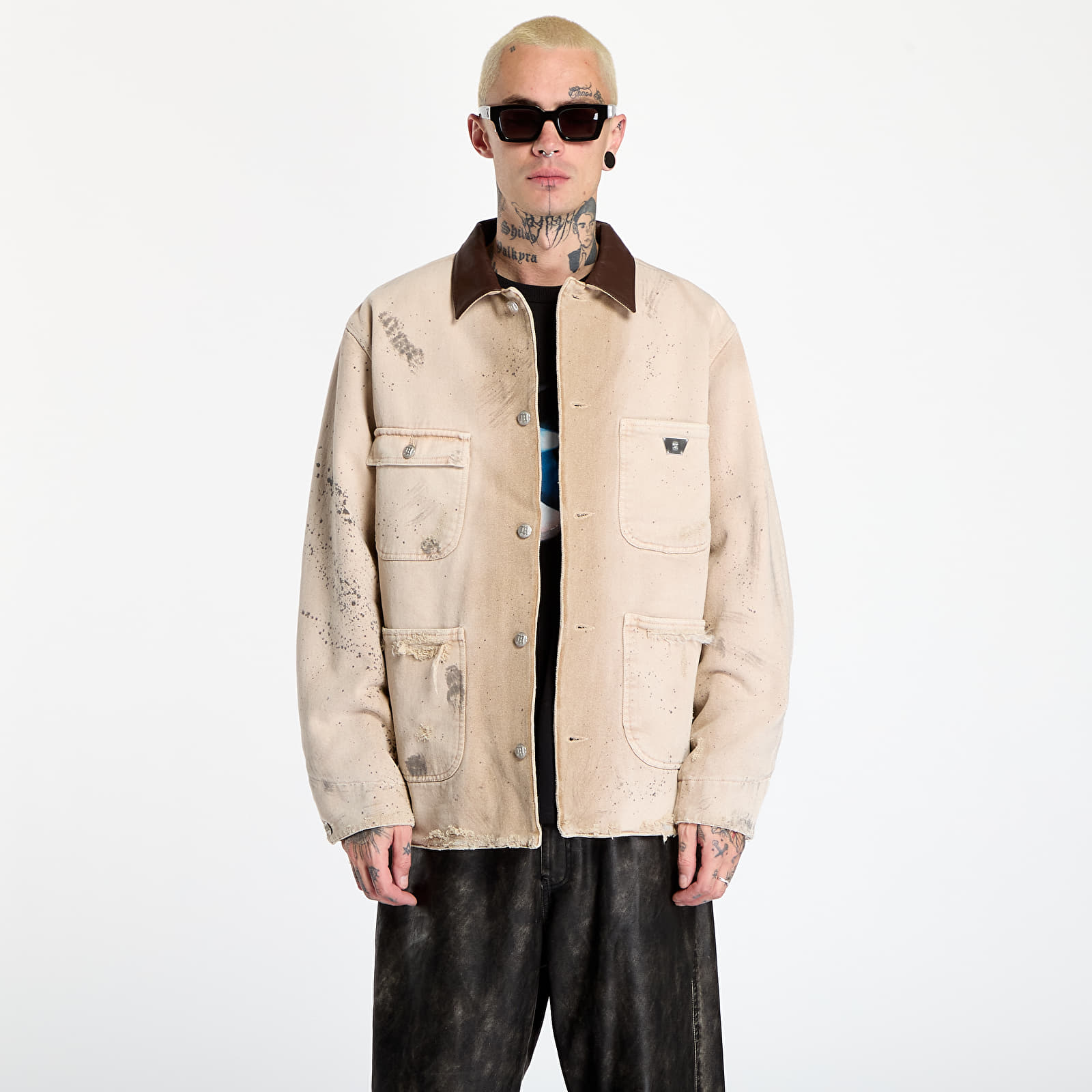 Takit MISBHV Marfa Twill Work Jacket Dusted White
