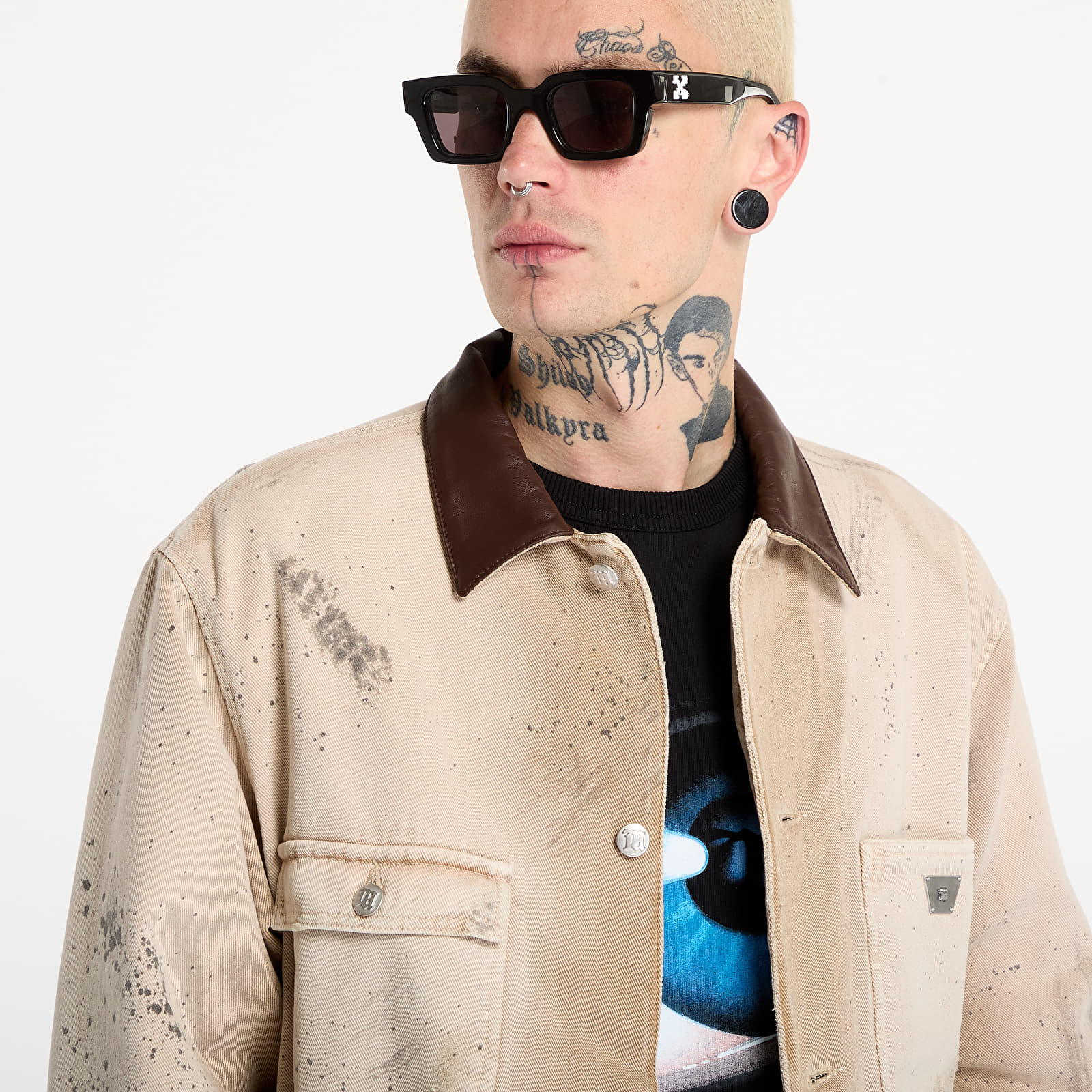 Takit MISBHV Marfa Twill Work Jacket Dusted White