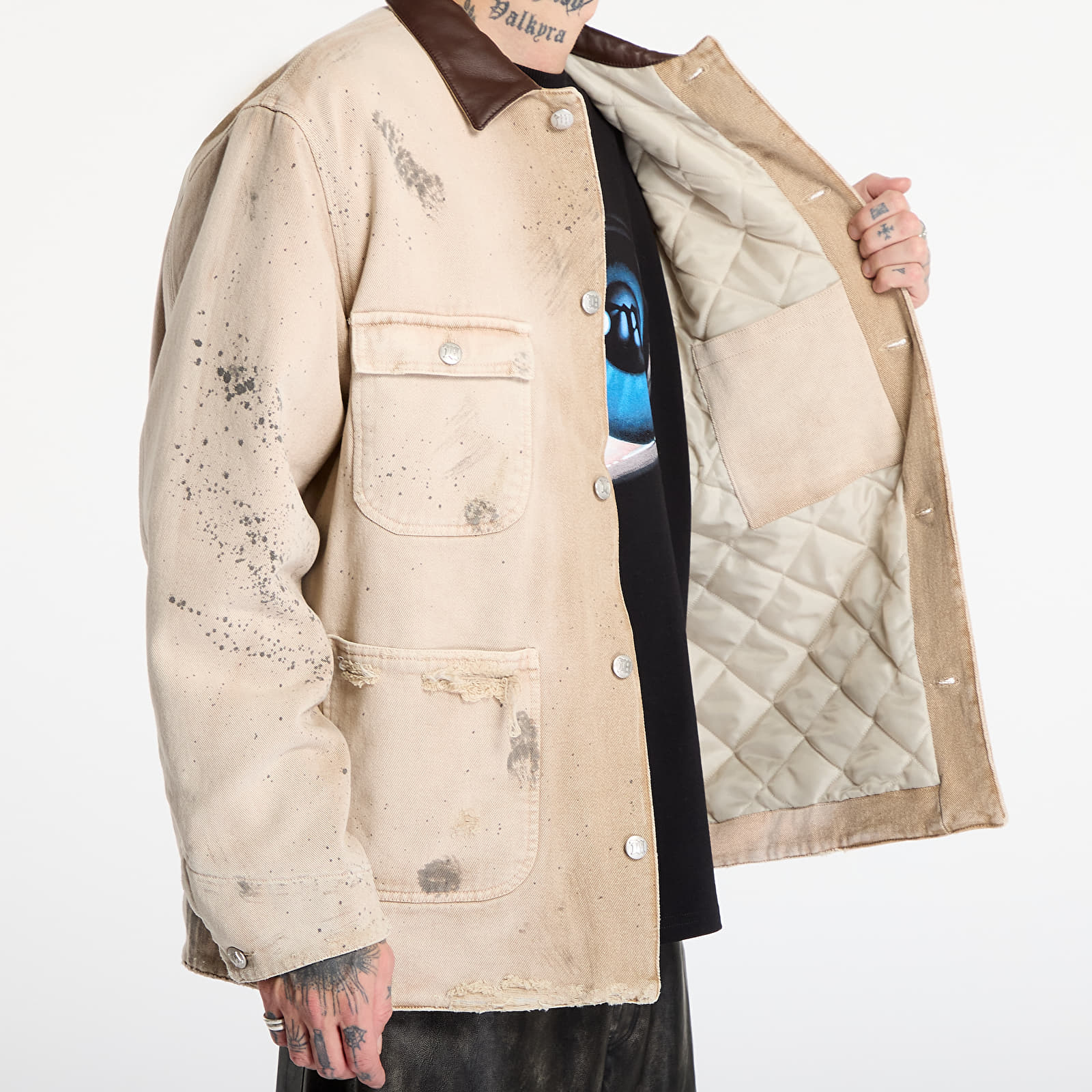 Takit MISBHV Marfa Twill Work Jacket Dusted White