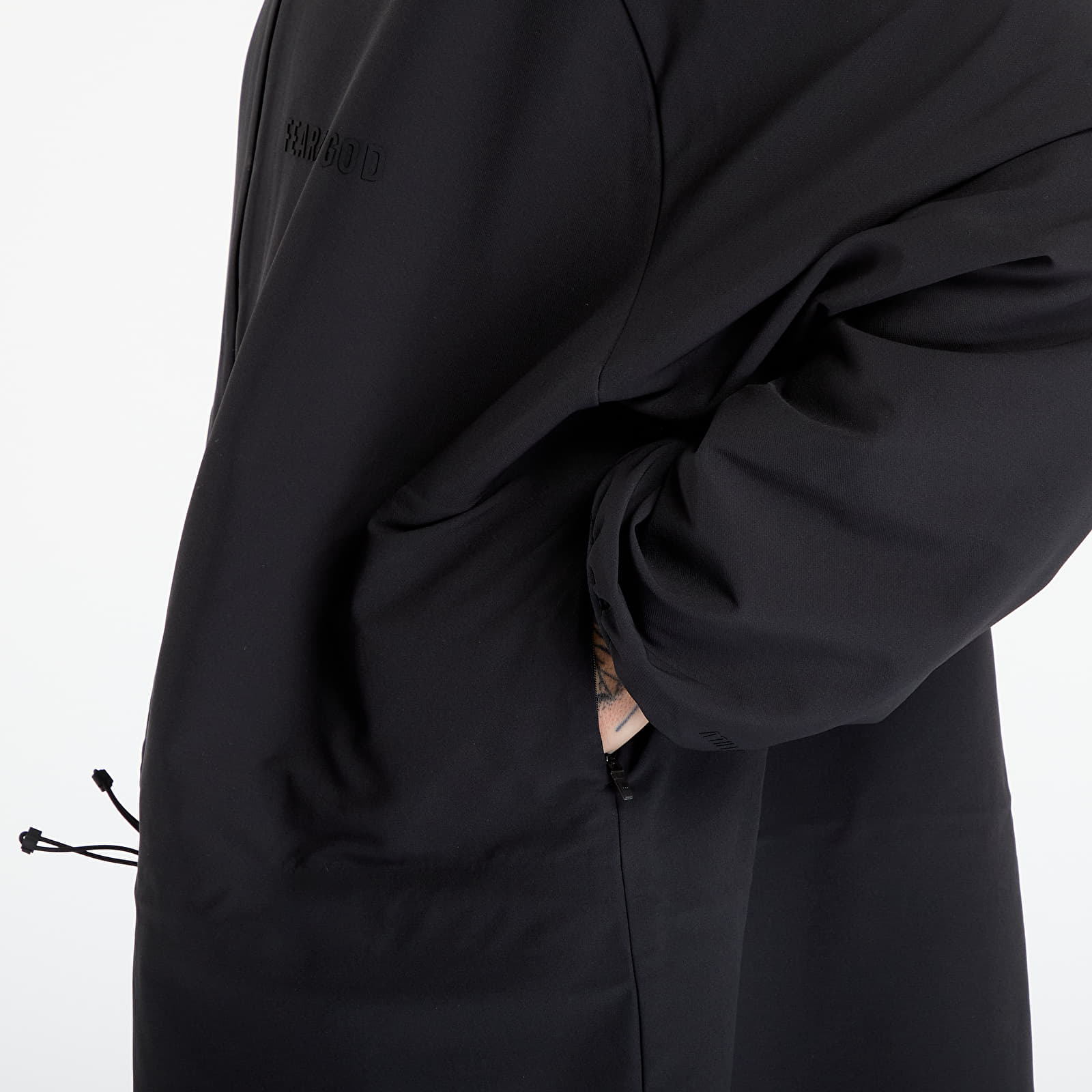 Men's jackets adidas x Fear Of God Athletics Brushback Woven Storm Jacket Black
