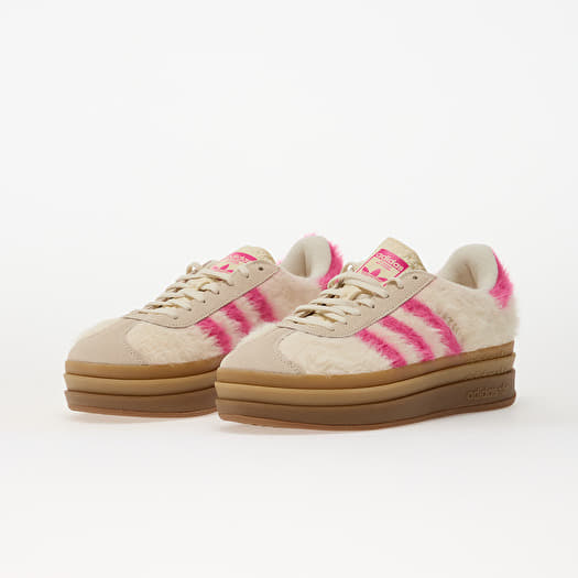 Women's shoes adidas Gazelle Bold W Crew White/ Shock Pink/ Gold Metallic  (JS3908) | Footshop