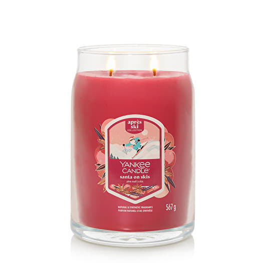 Yankee Candle Signature Large Jar 2 Wicks Santa On Skis