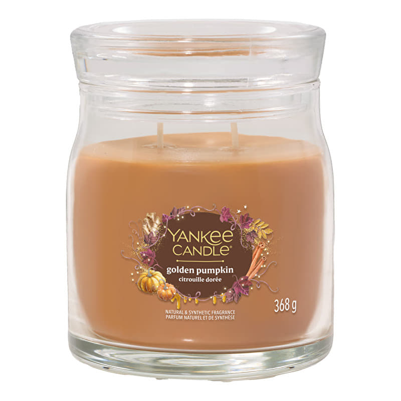 Yankee Candle Signature Medium Jar 2 Wicks Golden Pumpkin