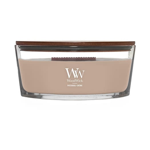 Woodwick Elipse Candle Patchouli Creme