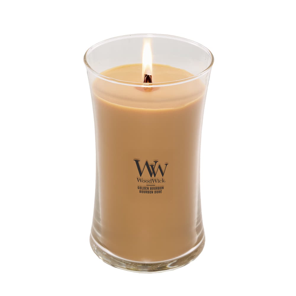 Ostatní doplňky Woodwick Large Hourglass Candle Golden Bourbon