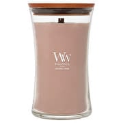 Woodwick Large Hourglass Candle Patchouli Creme