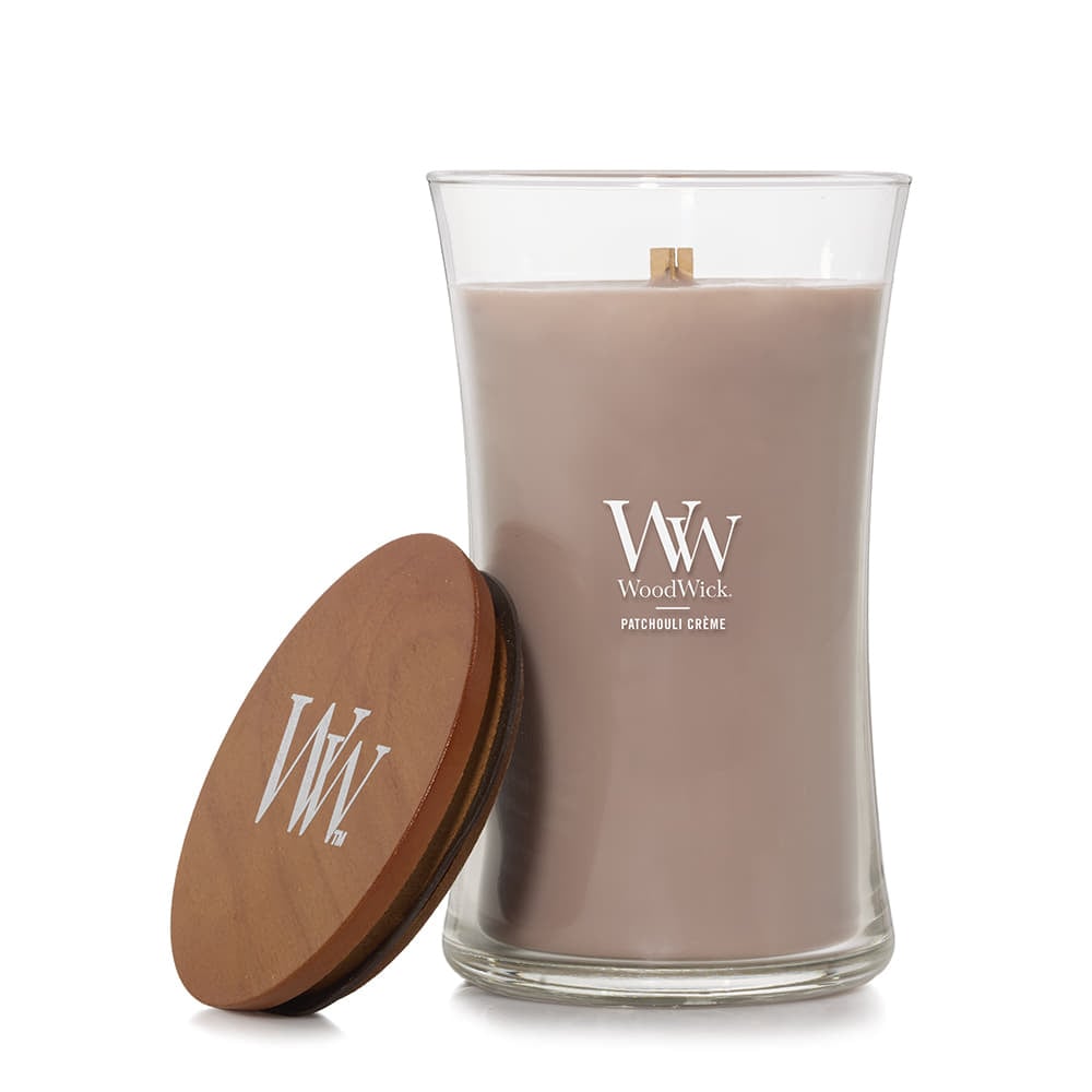 Ostatní doplňky Woodwick Large Hourglass Candle Patchouli Creme